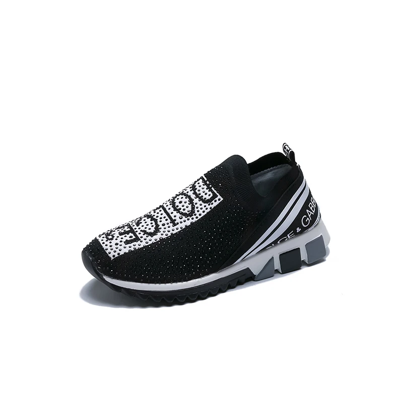 American Fashion Large Size ports Shoes Lovers Same Running Breathable Soft Comfortable Women Student Sneakers Wholesale - Цвет: Diamond Black