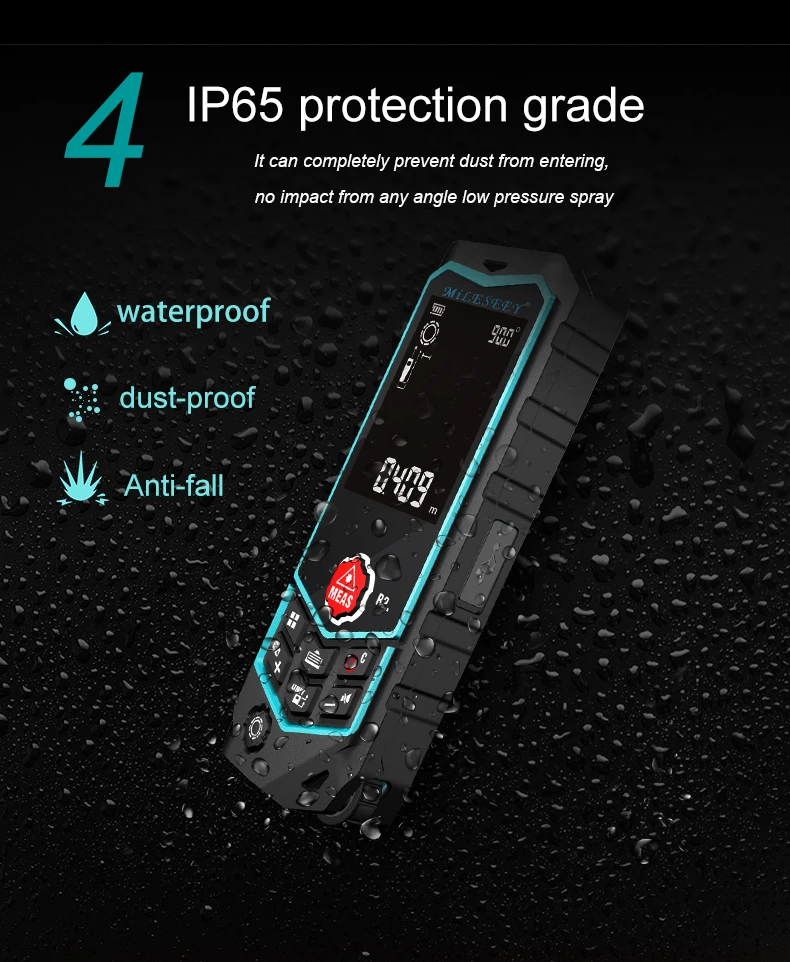Mileseey Laser Distance Meter R2 Laser Rangefinder Laser Tape Range Finder ruler Diastimeter Curve dimension measurement