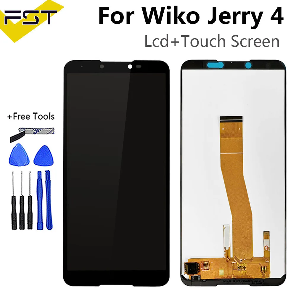 5 99 ''для Wiko jerry 4 ЖК-дисплей и сенсорный экран в сборе Полный ЖК-экран для Jerry4