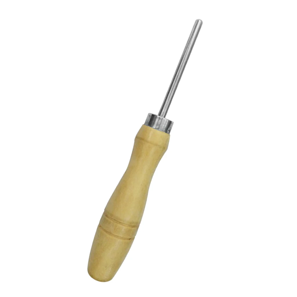 Heavy Duty Racket Awl Stringing Tools Wooden Handle