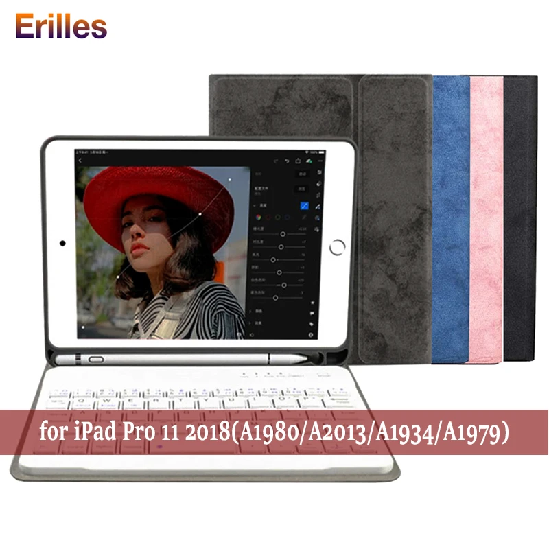 Чехол с Bluetooth клавиатурой для iPad pro 11 дюймов сверхмощный ударопрочный чехол из