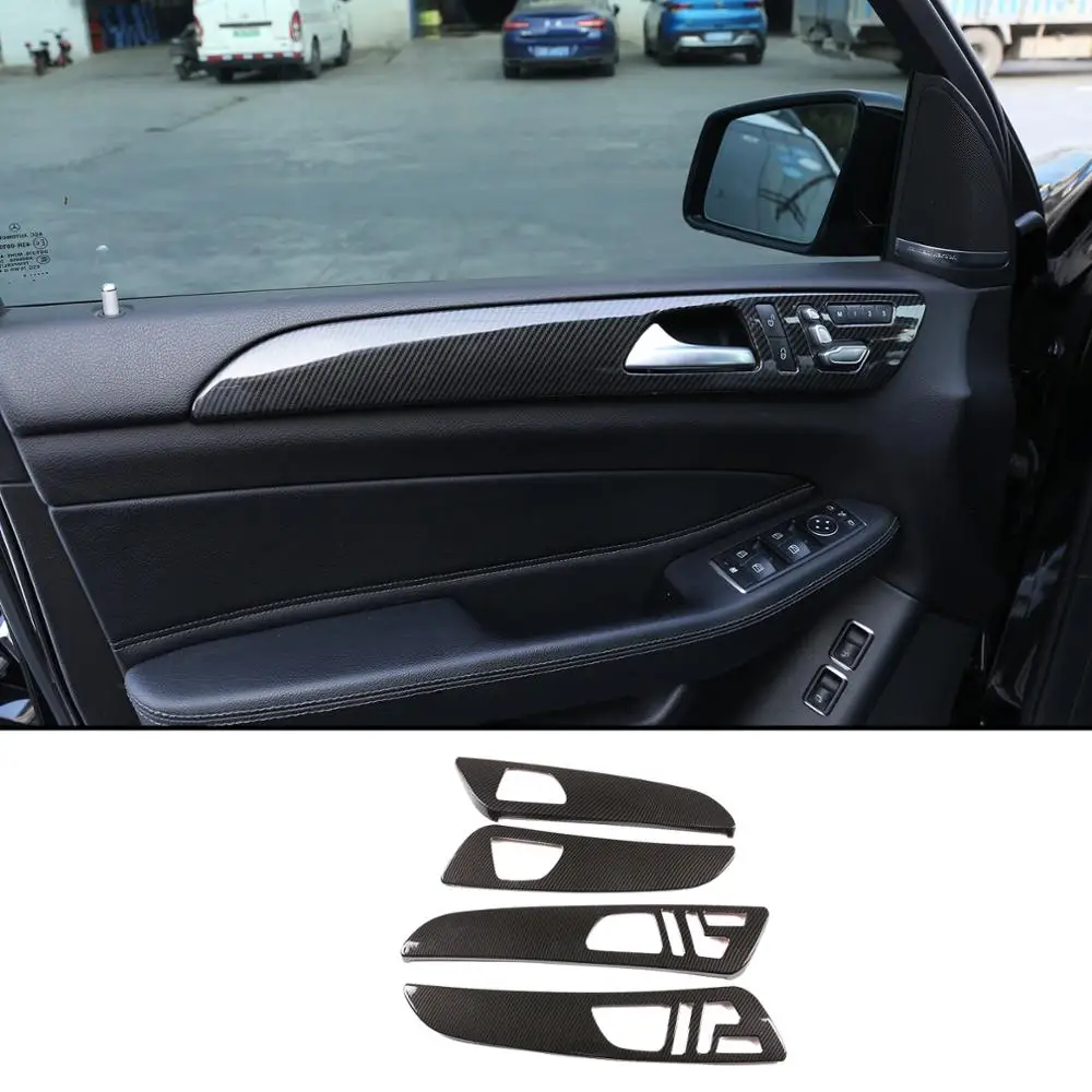 

Car ABS Interior Door Decoration Panel Cover Trim Accessories For Mercedes Benz ML GLE GL Class GLS 320 400 2012-2019