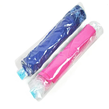 

1 pc Hand Rolling Compression Vacuum Bag Border Foldable Compressed Home Clothes Plastic Storage Bag Space Saving Seal Bags
