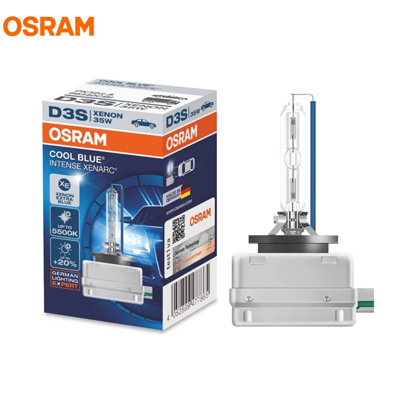 Лампа Ксеноновая OSRAM D3S 35 Вт 66340CBI 5000K холодных синих тонах, интенсивный HID OEM Лампа 20% более светильник ксенон белый лампа автомобильный светильник головной светильник, 1X