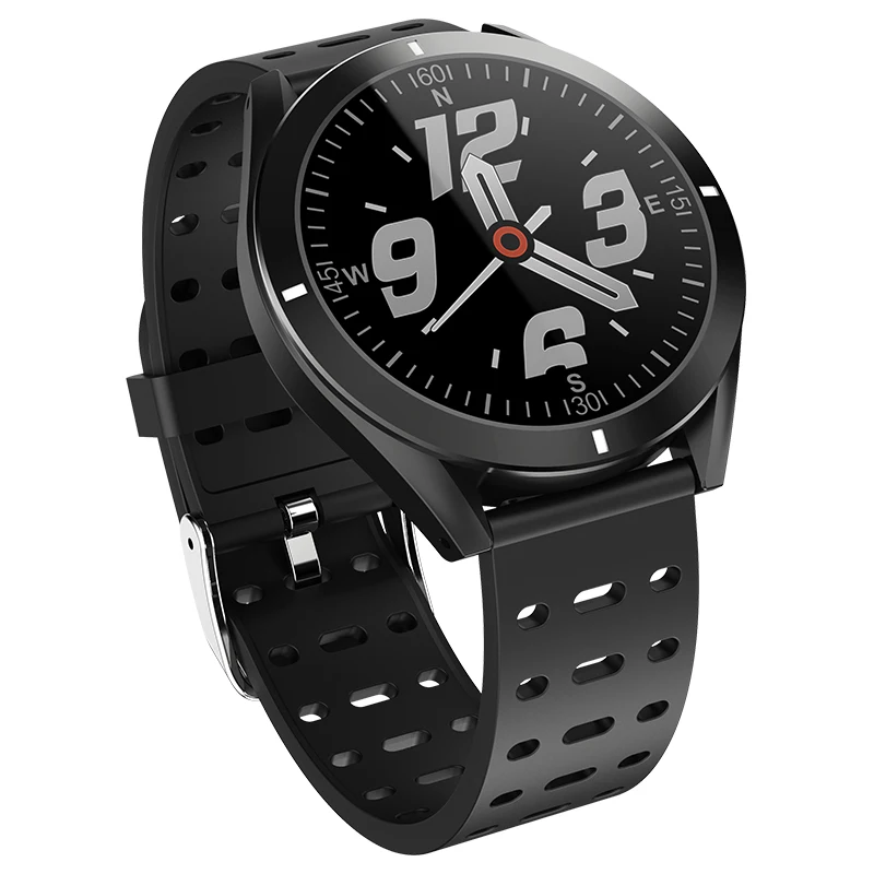 Bluetooth спортивные фитнес-трекер водонепроницаемые Смарт-часы здоровье кровяное давление монитор сердечного ритма мужские android умные часы - Color: Black