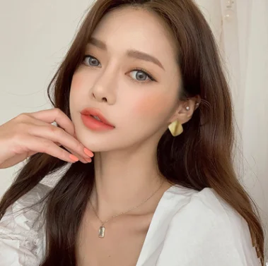 Curved Metallic Matte earrings with geometric irregularities ear studs cool air | Украшения и аксессуары