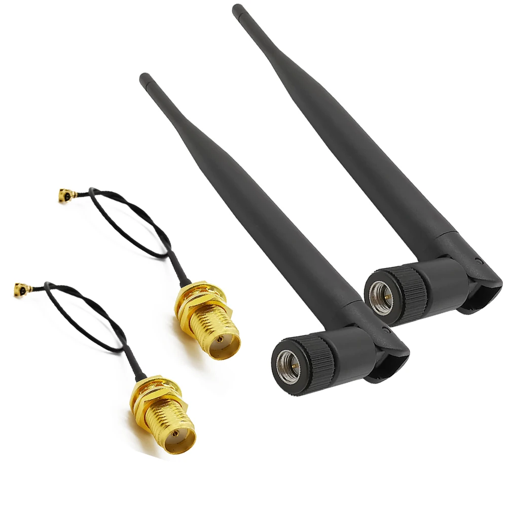 

Антенна Wi-Fi 2,4 ГГц 5 дБи, SMA папа 5 дБи, для маршрутизатора PCI-карты, USB, беспроводной маршрутизатор + кабель 15 см SMA мама в ufl./ IPX 1,13, 10 шт.
