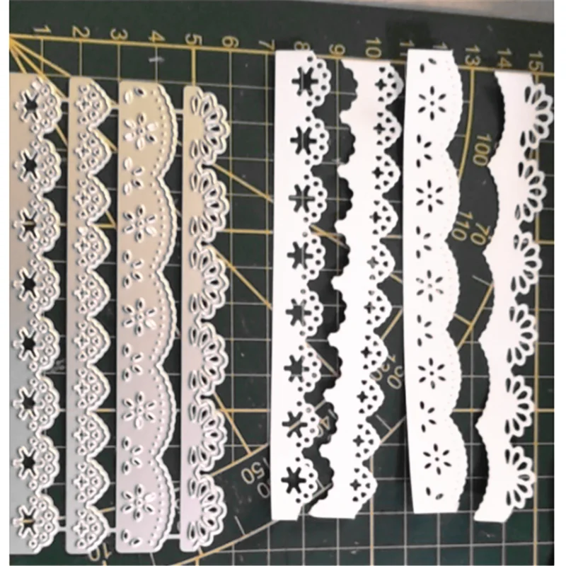 

Kokorosa Metal Cutting Dies Lace Border Hollow Die Craft Die Cut Fustelle DIY New Scrapbooking Card Embossing Template Stencil
