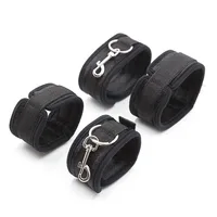 Zurückhalteset, BDSM-Bondage, Handschellen und Fußfesseln, Sklave auf dem Bett, offenes Bein, Flirt, Sexspielzeug für Frauen, Paare, Erotik, kein Vibrator 5