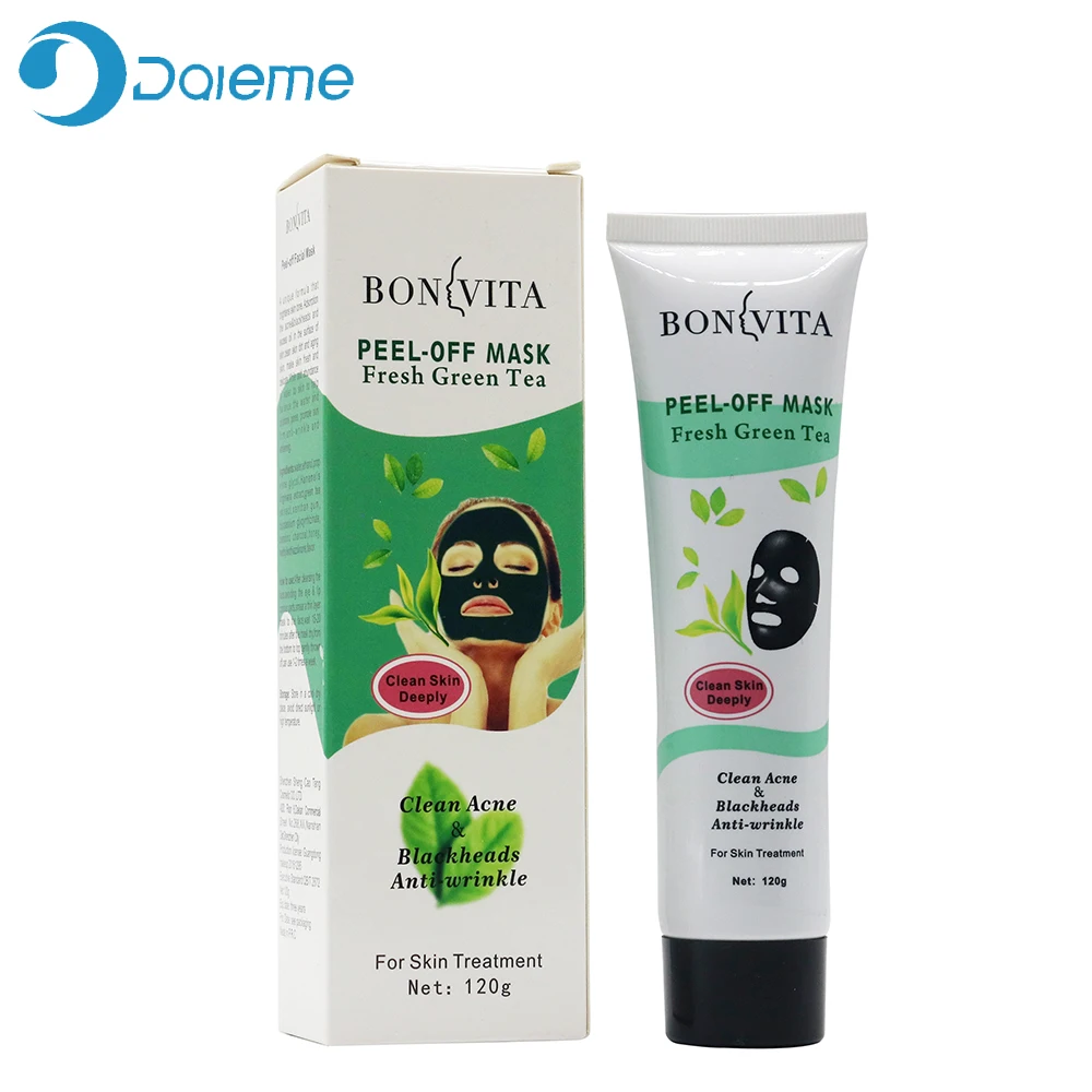 

Black Mask Green Tea Purifying Blackhead Remover Mask Deep Cleansing Acne Scar Wrinkle Facial