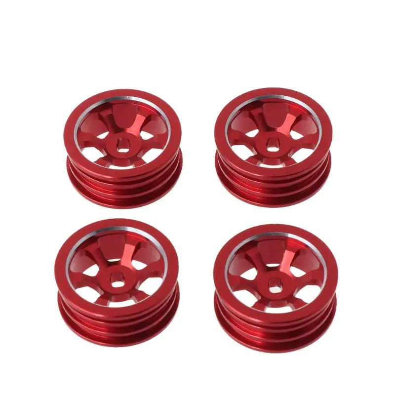 4 шт. металлический ступица RC автомобильное колесо 1/28 для Wltoys K989 IW04M гоночные автомобили запасные части запасные аксессуары - Цвет: 3TT301553-R