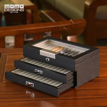 Деревянная коробочка из 12/24/36/60 шт ручки коробка для хранения витрина карандаш Упаковка деревянная коробка для мужской подарок HIGH END качество