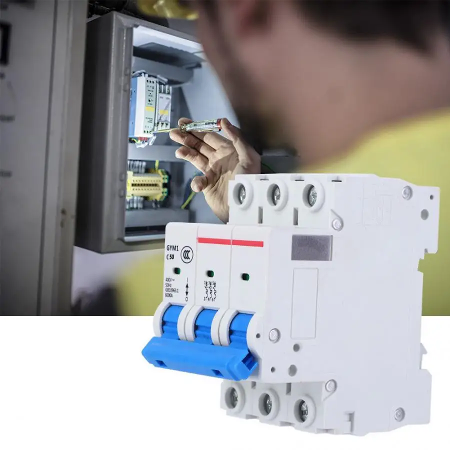

3P Circuit Breaker AC 400V MCB Circuit Breaker GYM1-DZ47S IP20 Air Switch Breaker Circuit Protection Accessory