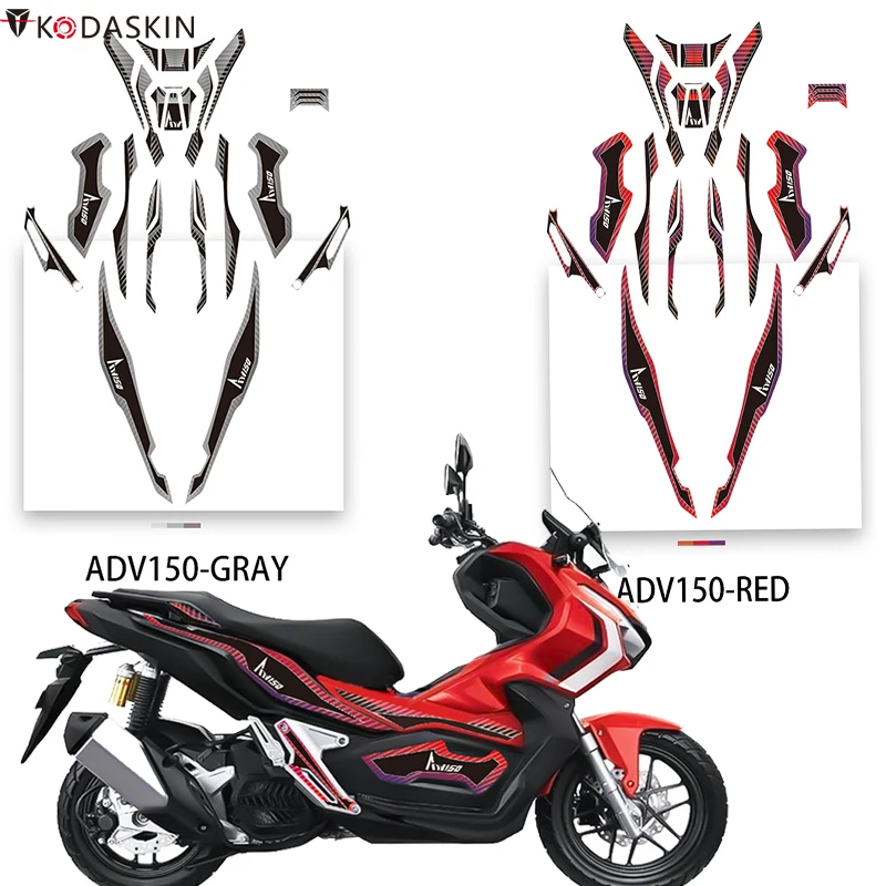 Kodaskin Motorcycle 2d Fairing Sticker Body Full Kits Emblem Decoration Decal Accessories For Honda Adv150 Adv 150 Covers Ornamental Mouldings Aliexpress