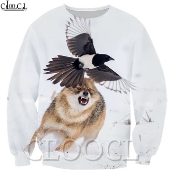 

CLOOCL 3D Print Sweatshirt Casual Style Popular Unisex Wild Animal Wolf Pattern Men/Women Tracksuit Autumn Jogging Suit Tops