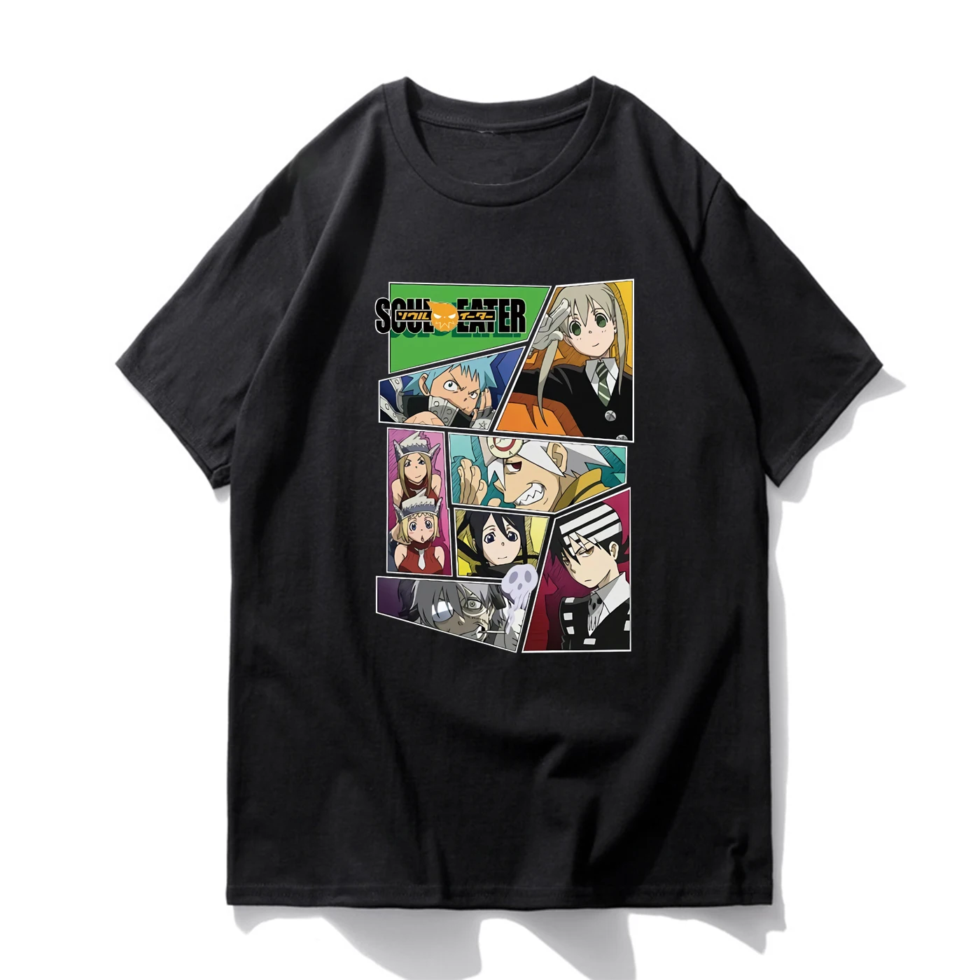 

Soul Eater Black Star Print Mens Tops Tees 2019 Summer T Shirt Fashion Fitness Short Sleeve Tee Japan Anime Casual Streetwear