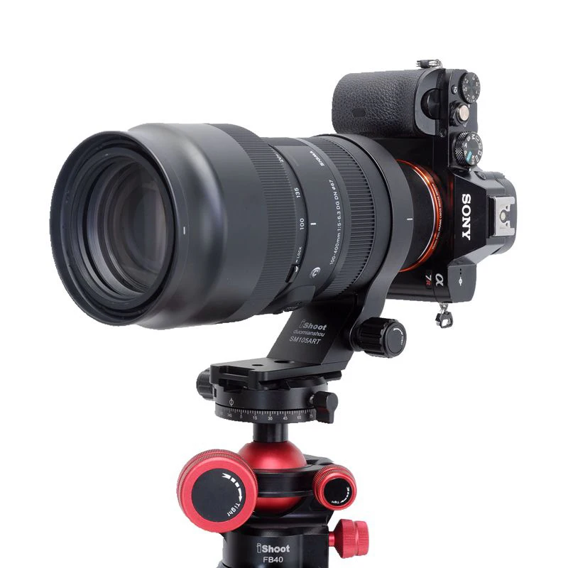 Ошейник для объектива iShoot Sigma 100 400 мм F5 6.3 DG DN OS Sony E mount штатив адаптер Объектива w Arca