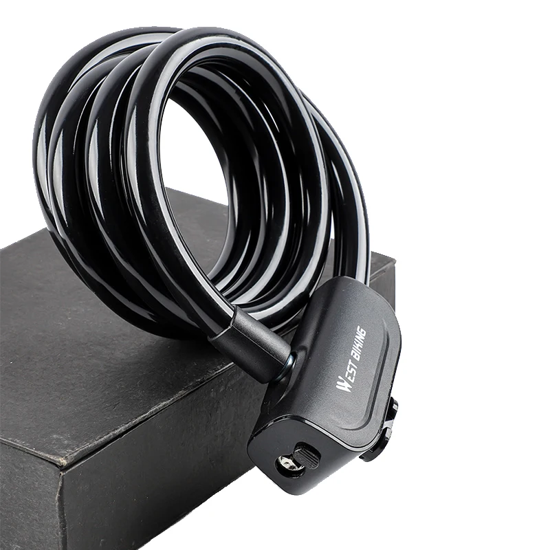 Mountain Bike Bicycle Lock Electric Password Fixed Anti-Theft Steel Chain Lock Bicycle Accessories Candado Bicicleta