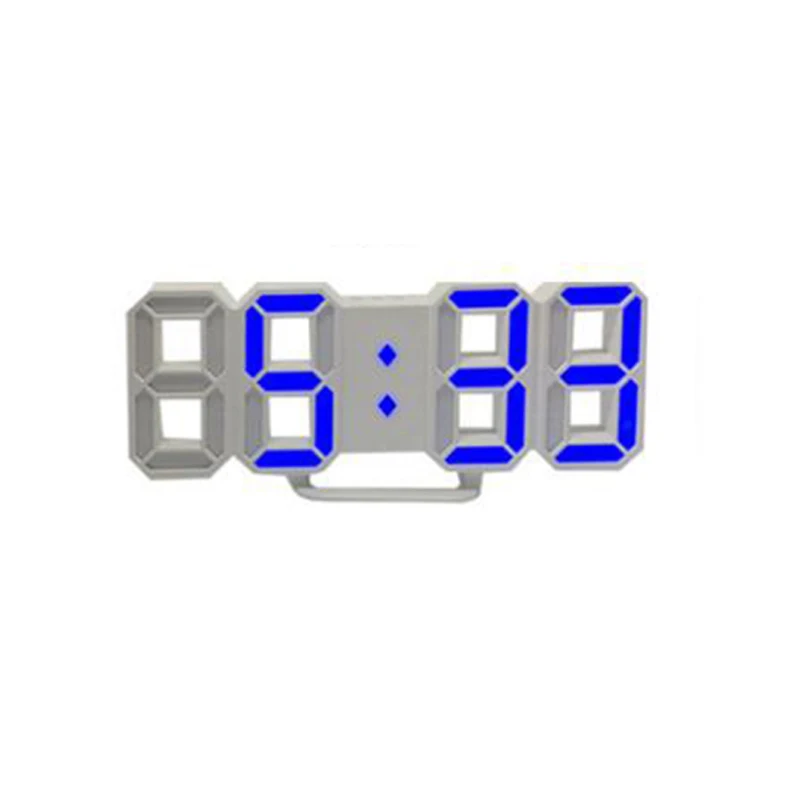 Многофункциональный 3D цифровые настольные часы настенные часы светодиодный ночник Отображение времени даты Будильник USB Повтор украшение дома