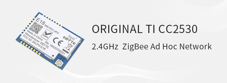 Transceptor sem Fio Zigbee 100 mw Ipx Antena Iot Uhf 2.4g Transmissor Módulo Receptor pa E18-ms1pa1-ipx Cc2530 2.4 Ghz 1 Cheap Terminais fixos sem fio