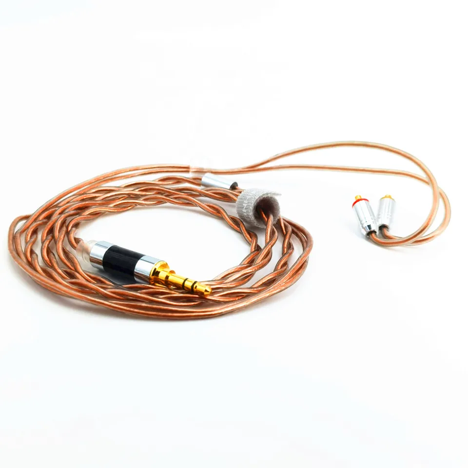 TIN HiFi Earphones Cable 6N OCC Cable 3.5MM Plug MMCX Interface