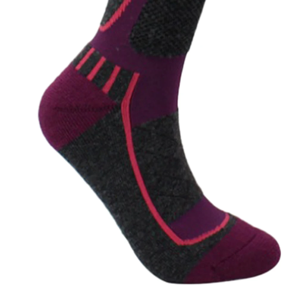 Adult Child Wool Blend Holding Winter Warm Ski Snow Stretchy Long Socks Winter Ski Socks