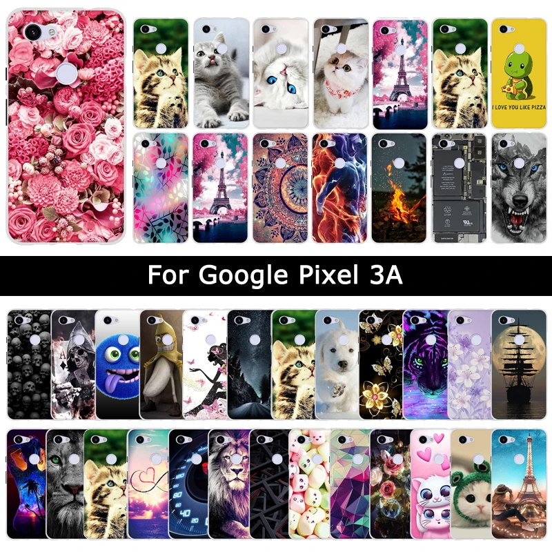 Чехол для Google Pixel 3A Pixel3A мягкий с изображением животных защитный силиконовый из