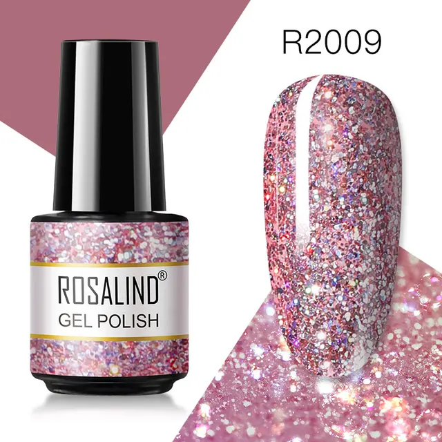 ROSALIND Gel Nail Polish 7ML Matte Base Top Coat For Soak Off Gel Polish UV LED Gel Semi Permanent Varnishes Design Nail Art RAR2009