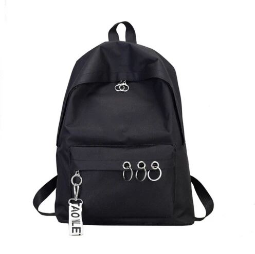 Местный запас женский рюкзак, женские рюкзаки школьная сумка для девочек модный рюкзак Водонепроницаемый Нейлон дорожная сумка Bolsas Mochilas - Цвет: Черный