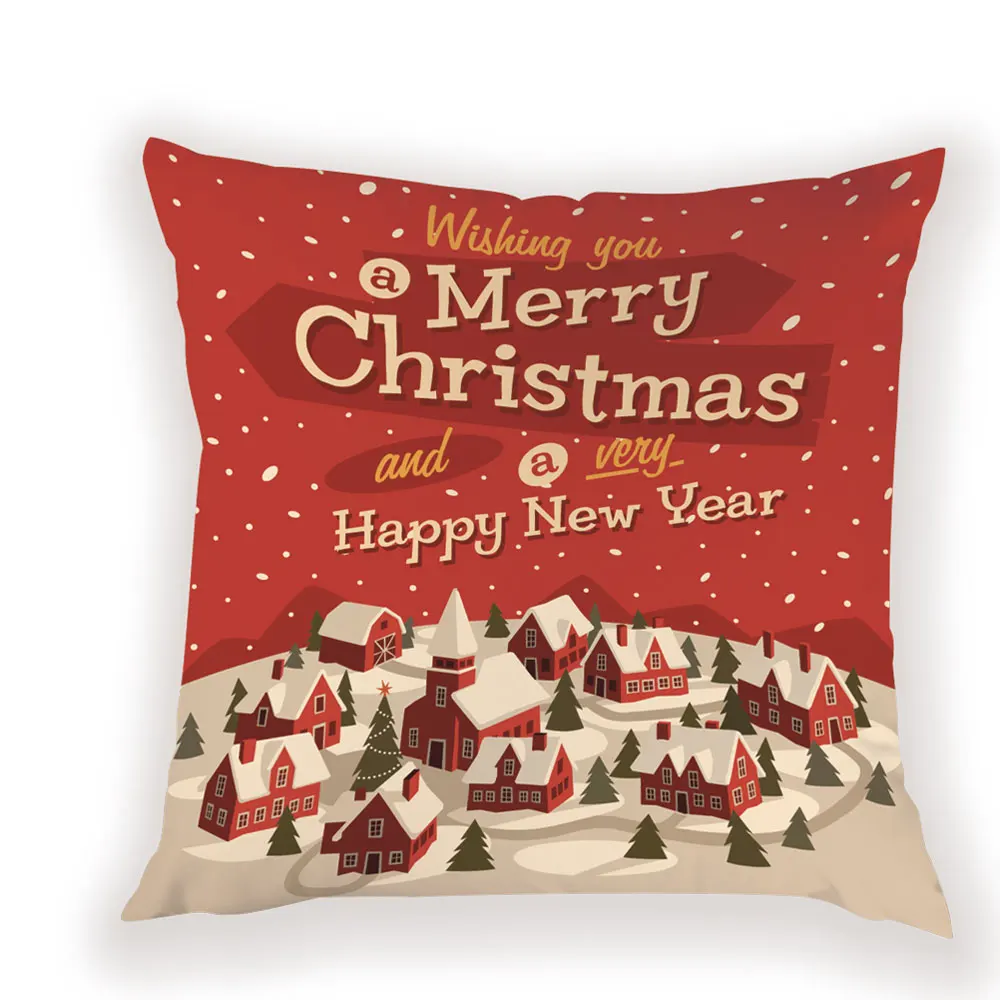 Веселый Рождественский чехол для подушки, декоративный Снеговик-подушка, диванные подушки, чехол для подушки, Простые Декоративные Чехлы для подушек - Цвет: L1812-1