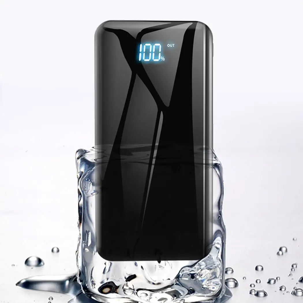 30000mAh Powerbank Portable External Battery USB Output Digital Display Fast Charge Power Bank For Xiaomi MI iPhone X Note 8