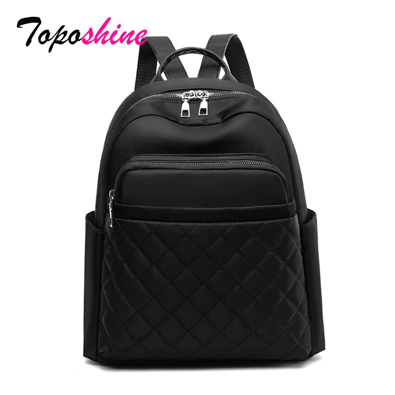 Get This Fashion Bag Threads-Backpack-Bag Black Oxford-Bags Embroidery Girls Toposhine Youth Women 1zWoL3b88