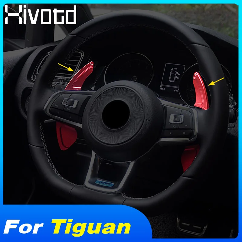 Для Tiguan Hivotd для Volkswagen Tiguan MK2 автомобильный удлинитель лопастей, Алюминиевые наклейки, аксессуары