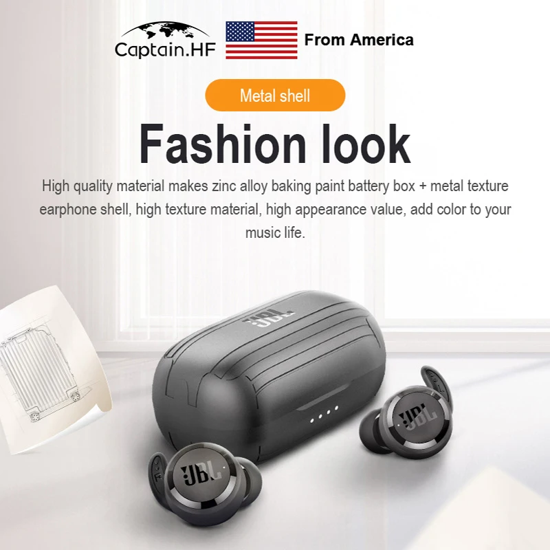US Captain Waterproof Sport Wireless Bluetooth