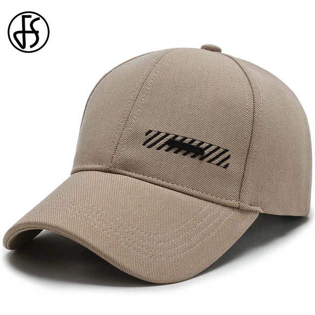 FS 2023 Summer Baseball Caps For Men Cotton Solid Color Sun Shade