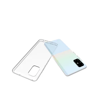 

100pcs/lot transparent smooth Soft TPU Cover Case For Samsung Galaxy A51