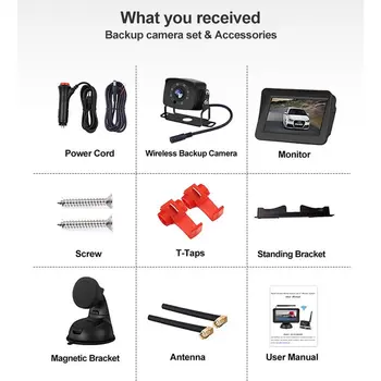 

5 Inch Car Monitor TFT LCD Car Rear View Camera Parking Rearview System for Backup Camera Infrared Night Vision Backup Camera