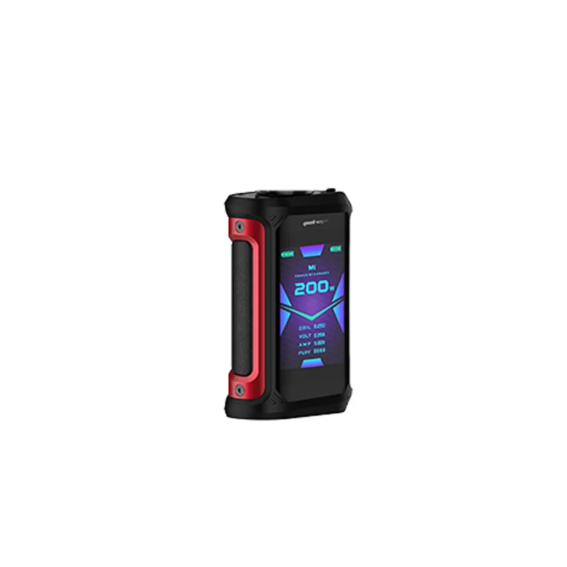 Red Black 2 шт. GeekVape Aegis X Box Mod 200 Вт 2,0 в качестве чипсета испаритель и 2,4 дюймов OLED экран Vape Mod для 510 Распылитель на резьбе vape - Цвет: Red Black