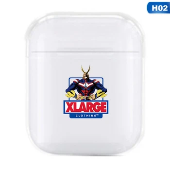 

Hot Anime My Hero Academia Earphone Case Cosplay Unisex For Airpods 1/2 Bluetooth Headset Cover Silicone Headphone Case