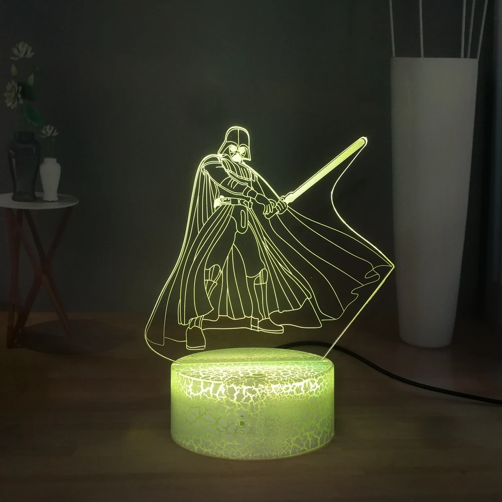 Звездные войны черный рыцарь настольная лампа Дарт Вейдер take светильник saber