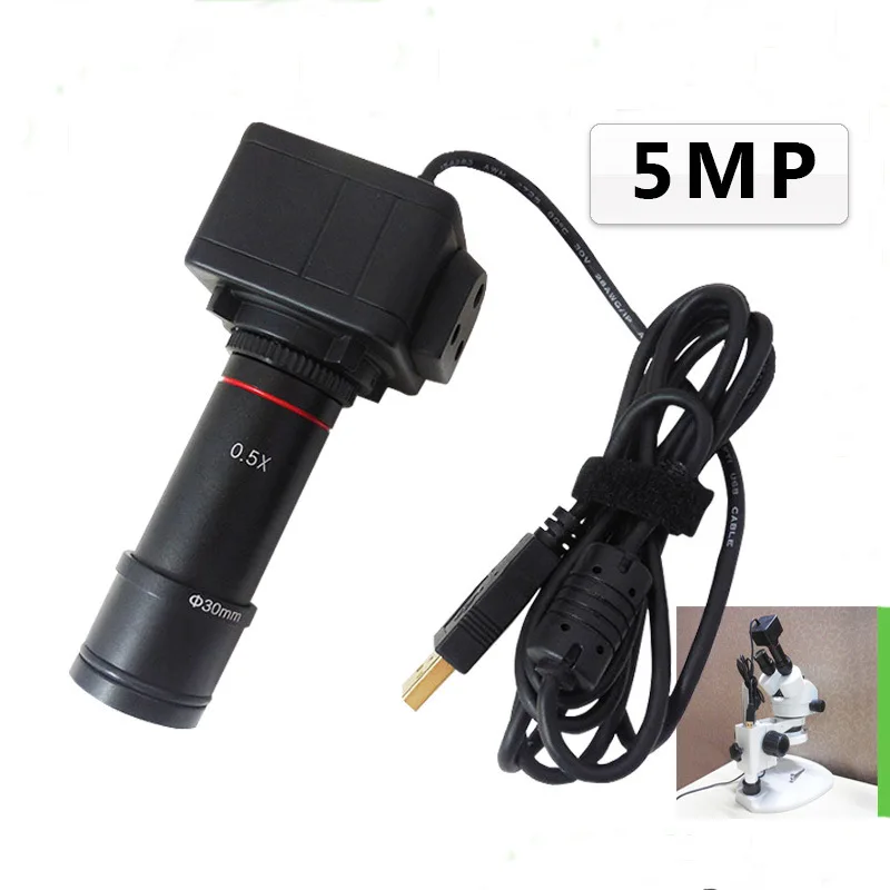  5MP USB Industrial Camera Binocular Camera Microscope Electron Eyepiece Electron Microscope