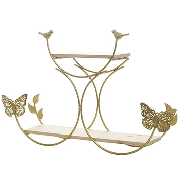 

Wall Decoration Shelf Iron Storage Shelves Home Decor Organizer Storage Holders Wall Decorative Shelf for Living Room