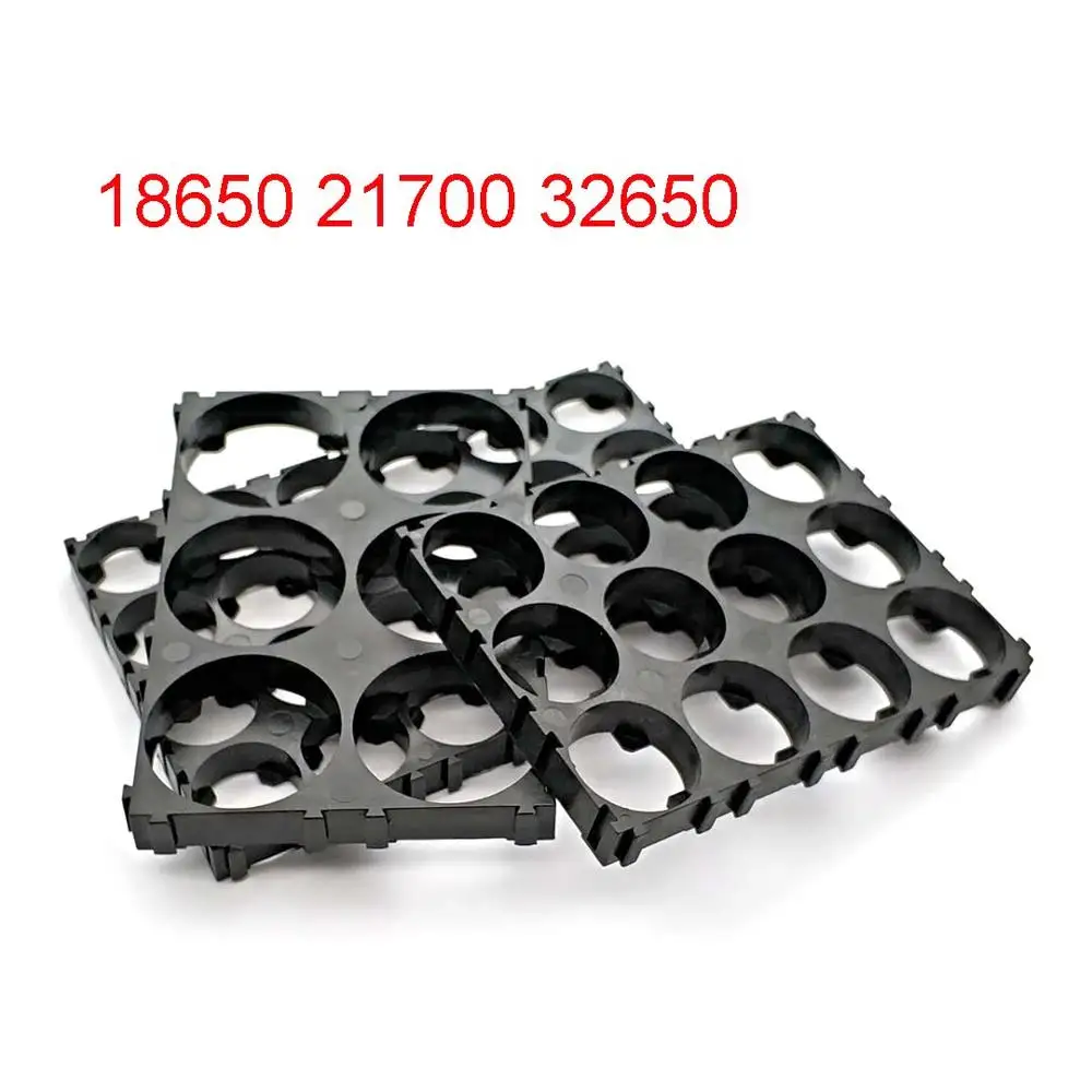18650 21700 32650 Battery Holder Bracket Cell Safety Anti Vibration Plastic Brackets
