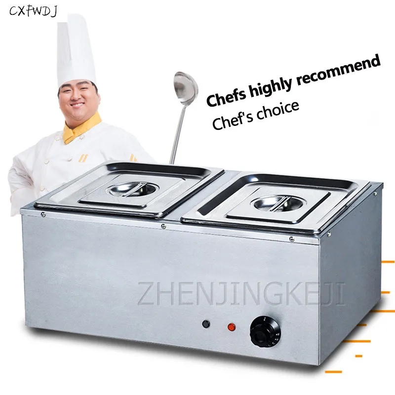 Insulation Soup Pool Machine Electro-thermal Stainless Steel Insulation Station Commercial Dining Table Fast Food Car Insulation
