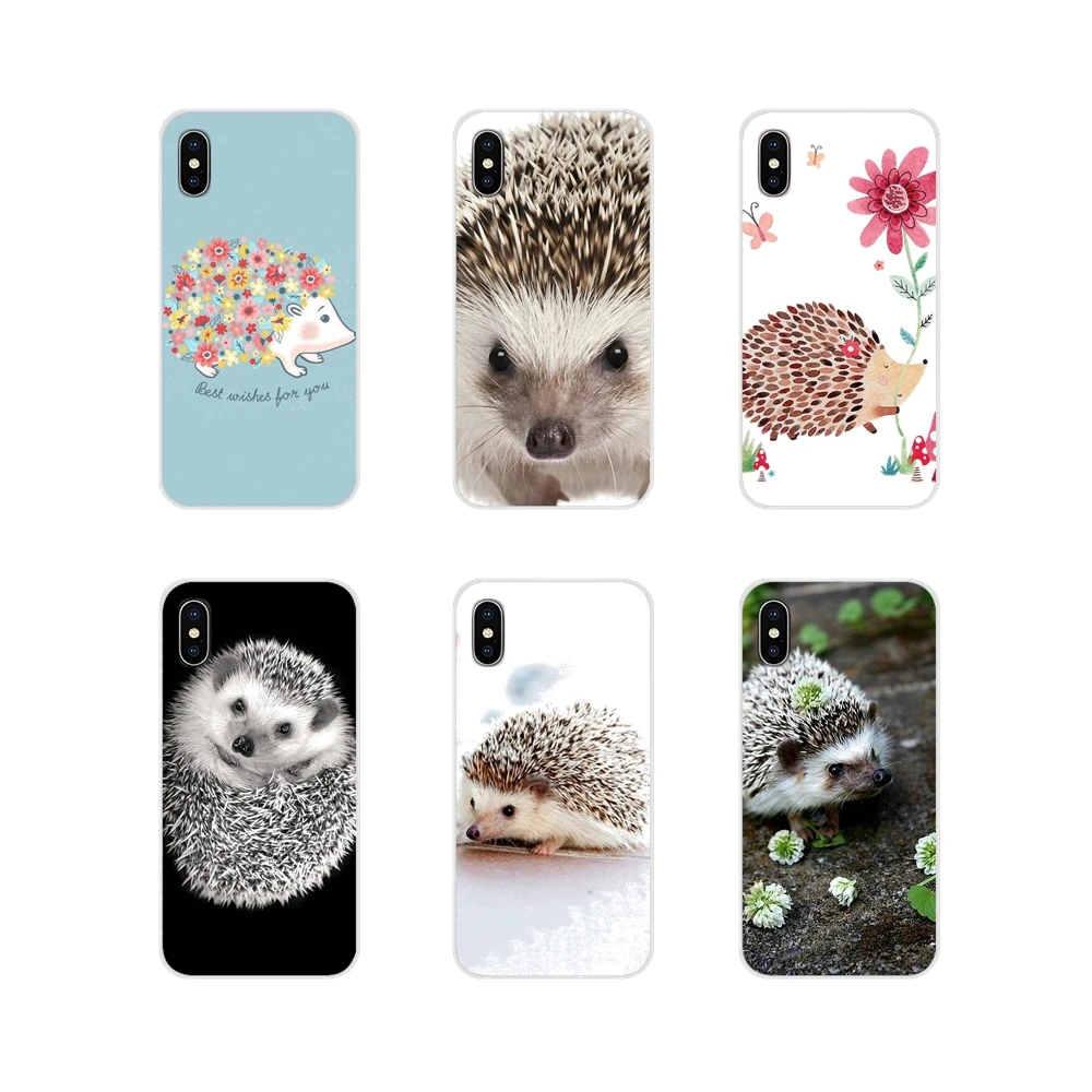 Милый Ежик в чашка прозрачный мягкий чехол Обложка для Apple iPhone X XR XS 11 12Pro MAX 4S 5S 5C SE