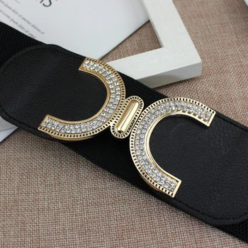 

rhinestone corset belt ceinture large femme cinturon elastico mujer cummerbund ceinture elastique femme wide waist CC belt