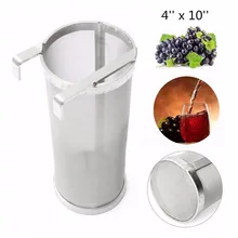 100x255 мм 400 микрон нержавеющая сталь бункер фильтр Homebrew пиво гранулы хоп фильтр для варки чайник