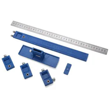 

Adjustable Drill Guide Sleeve Cabinet Hardware Jig Drawer Pull Wood Drilling Dowelling Hole Jig Furniture Punching Tool