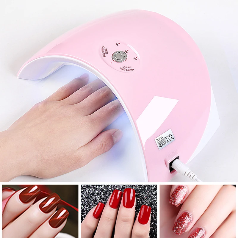 UV LED Nail Lamp 36w Professional Convenience Dryer Gel Polish Light for Fingernail Toenail Manicure Tools | Красота и здоровье