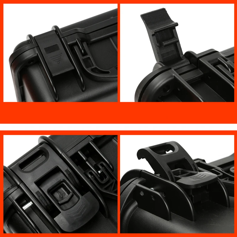 Portable Plastic Safety Protection Box Instrument Case Camera Equipment Waterproof Shockproof Tool Box W/sponge tool case tool box